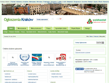 Tablet Screenshot of krakow.webhostel.pl